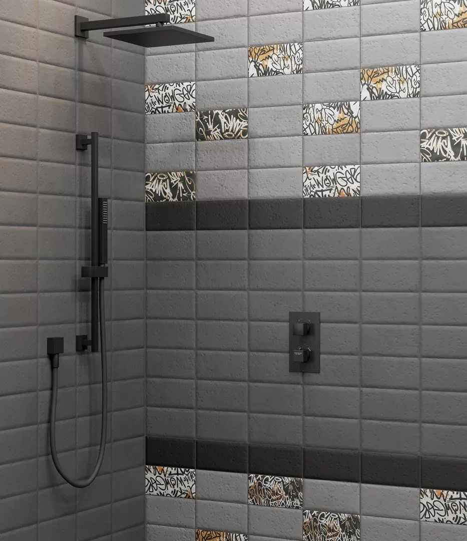 Керамическая плитка Kerama Marazzi Граффити серый 20x9,9 Серый, фото 2