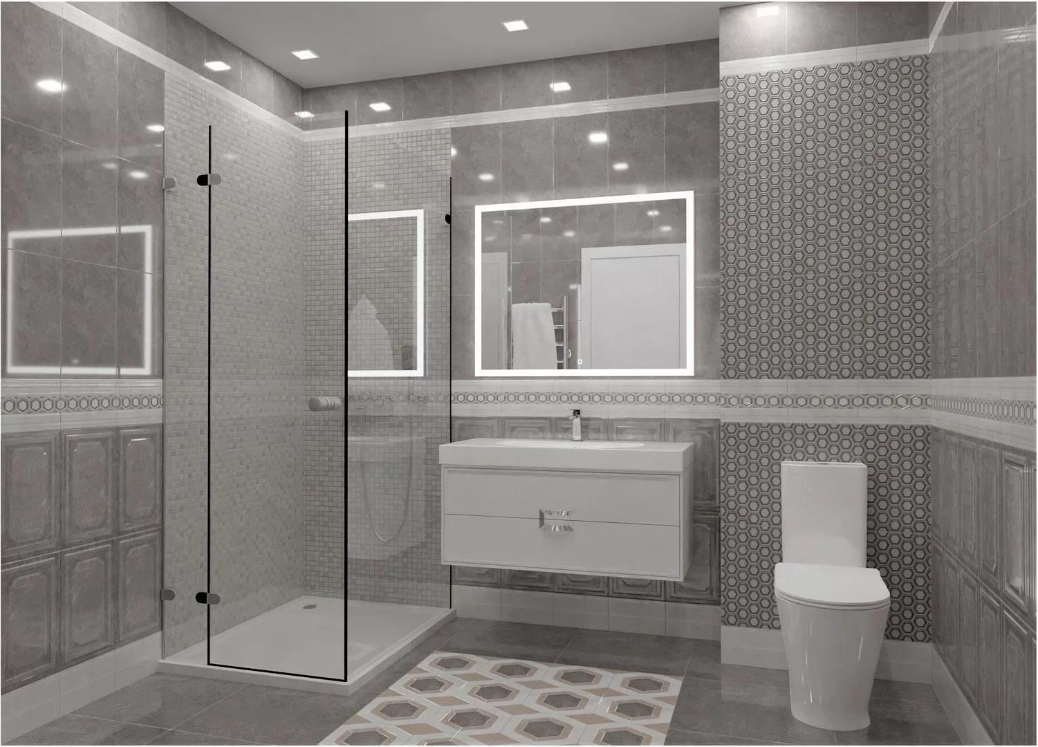 Керамическая плитка Kerama Marazzi Гран Пале белый25x40 Белый, фото 1