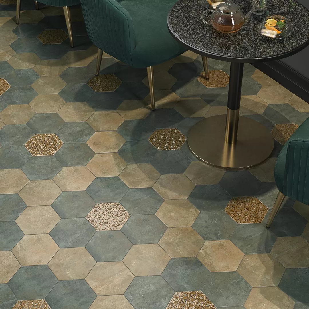 Керамогранит Kerama Marazzi Гроссето Декор синий 20x23.1 Синий, фото 2