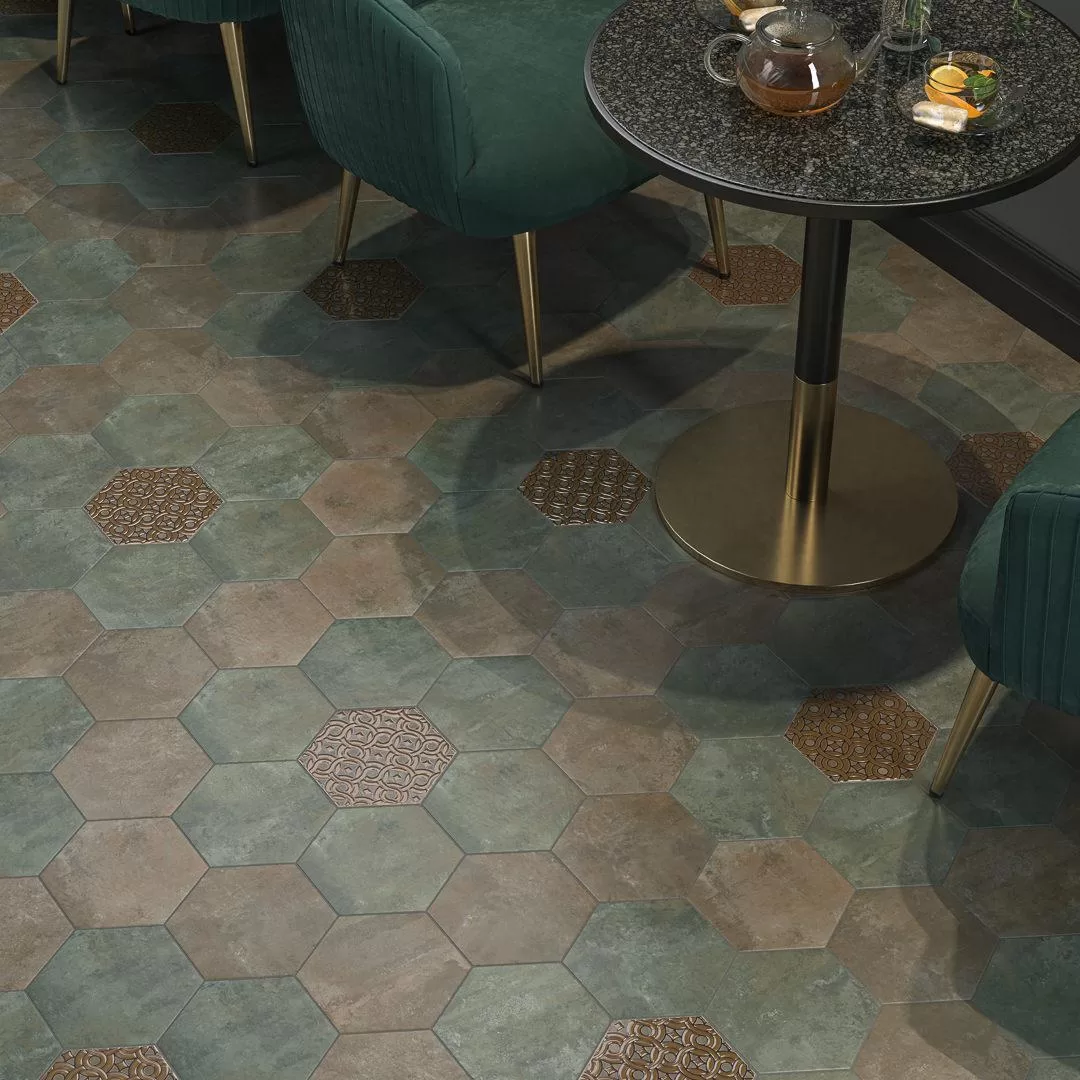 Керамогранит Kerama Marazzi Гроссето Декор синий 20x23.1 Синий, фото 3