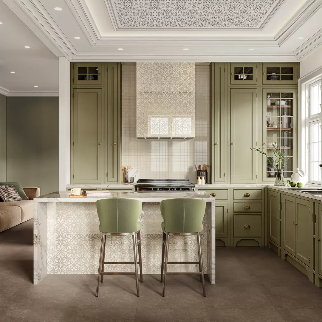 Керамическая плитка Kerama Marazzi Махкама Декор мозаичный бежевый светлый глянцевый обрезной 30x30x0,9 Бежевый, фото 1