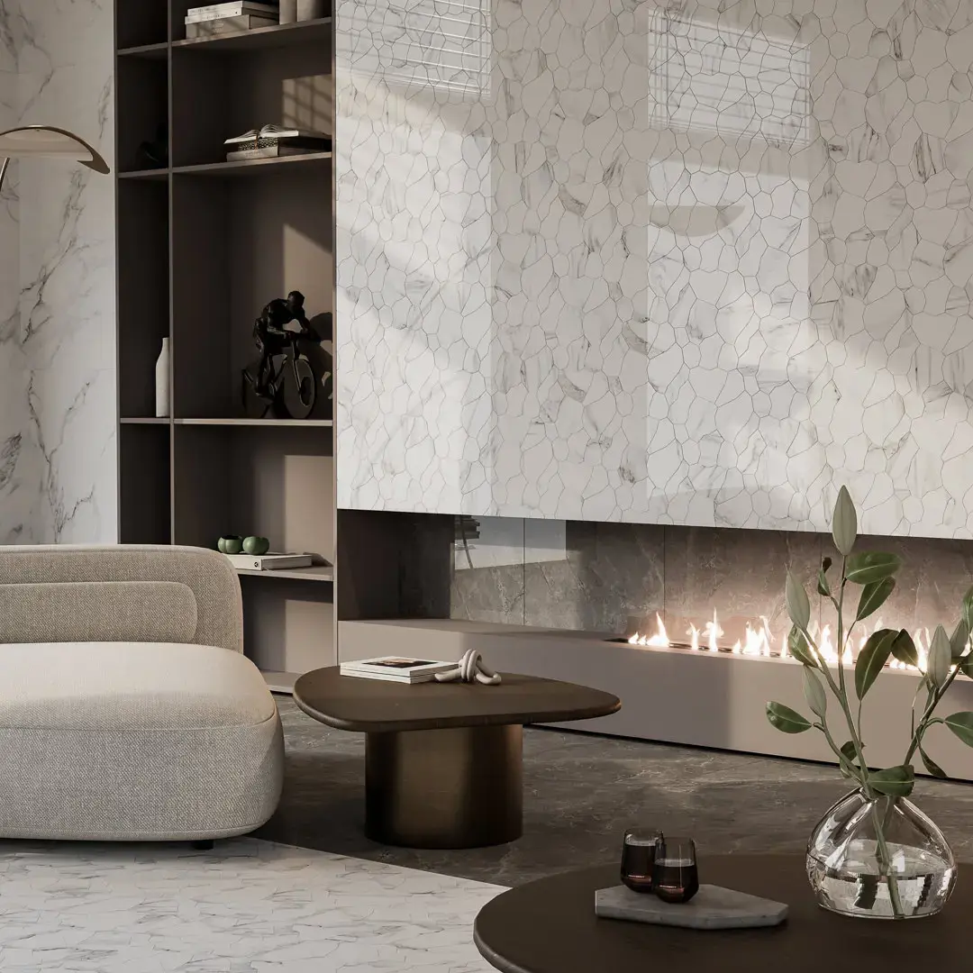 Декор наборный коричневый глянцевый обрезной 26,5x25,5x0,9 Kerama Marazzi Марсель Коричневый, фото 3