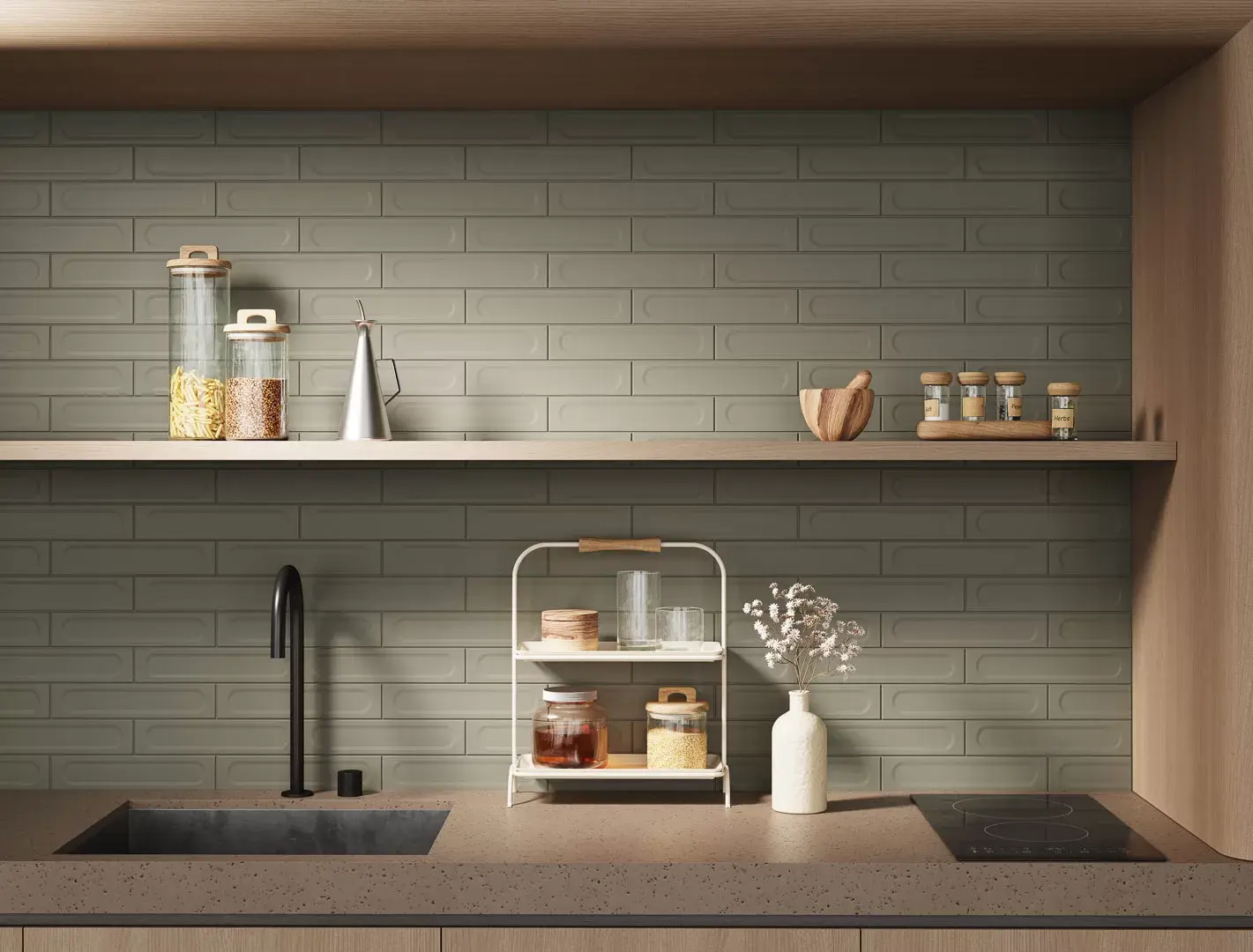 Керамическая плитка Kerama Marazzi Медина 2 бежевый светлый матовый структура 6x28,5x1 Бежевый, фото 1