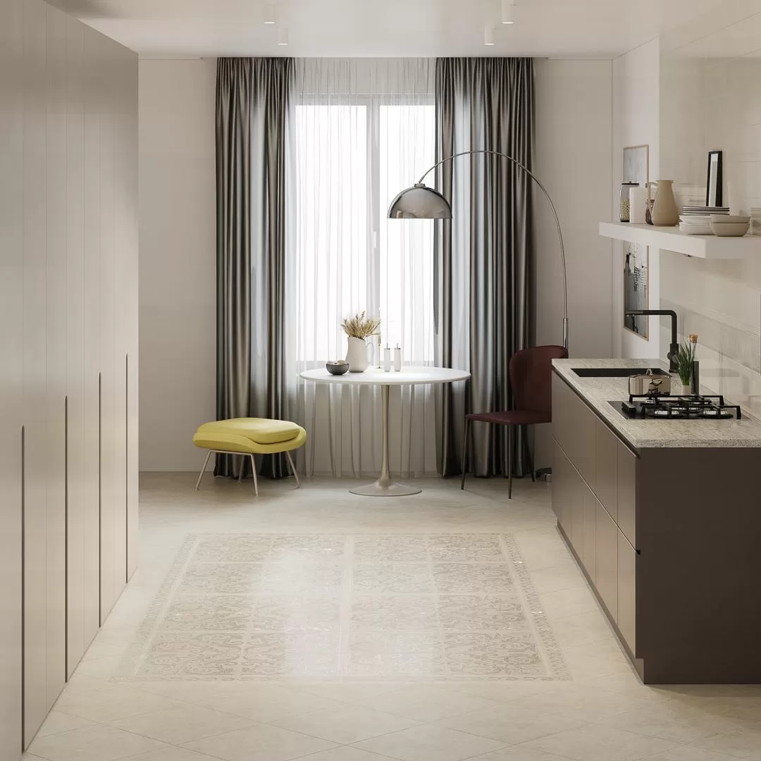 Керамогранит Kerama Marazzi Монсанту Декор серый светлый 7,2х7,2 Серый, фото 3