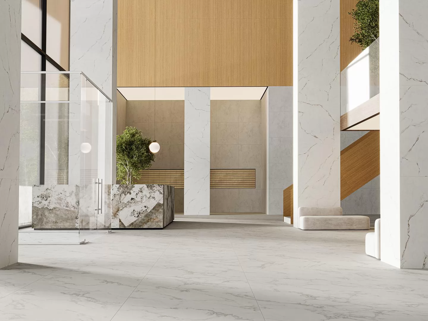 Керамогранит Kerama Marazzi Монте Тиберио беж лаппатированный60x60 Бежевый, фото 3