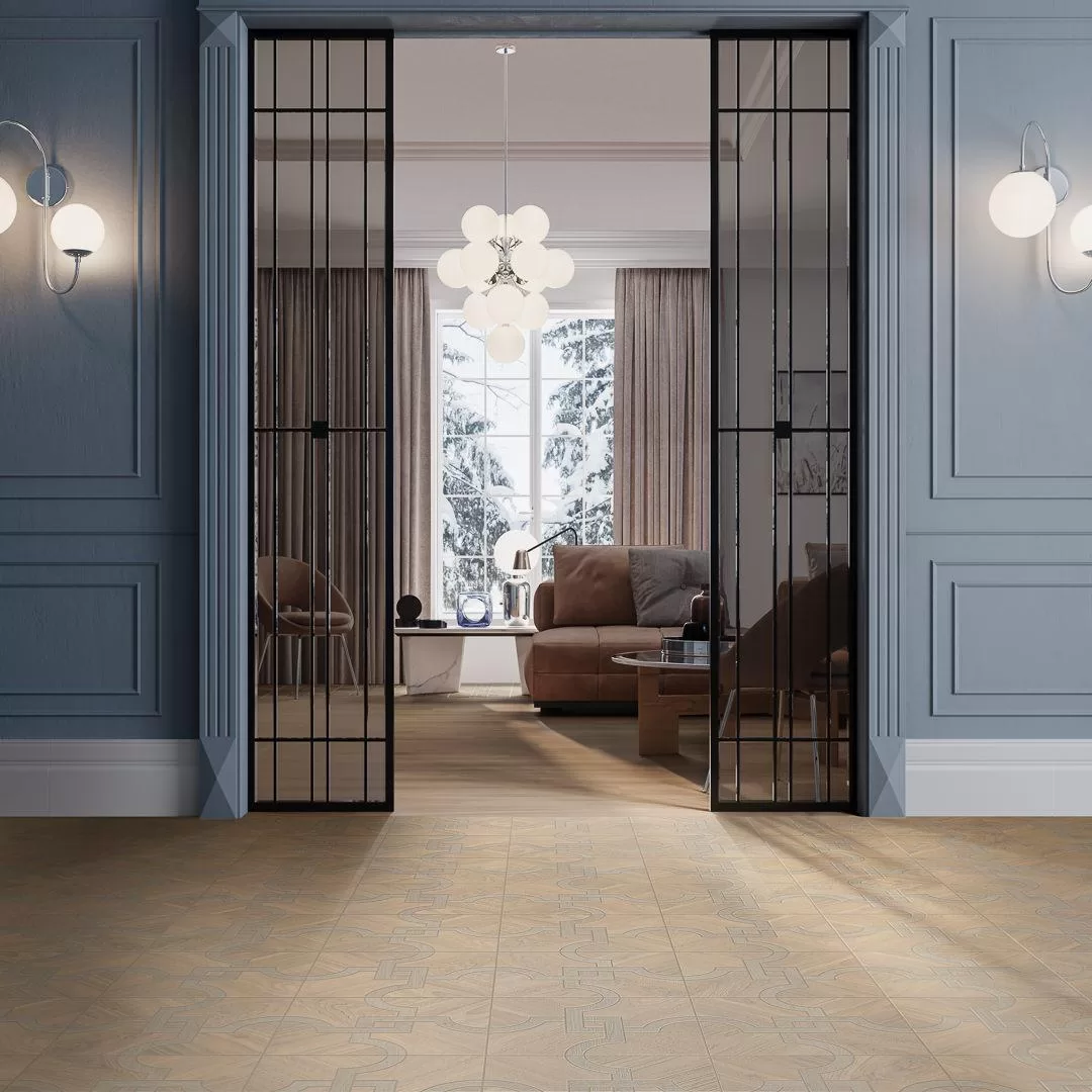 Керамогранит Kerama Marazzi Монтиони Подступенок белый матовый обрезной 10.7x119.5 Коричневый, фото 1