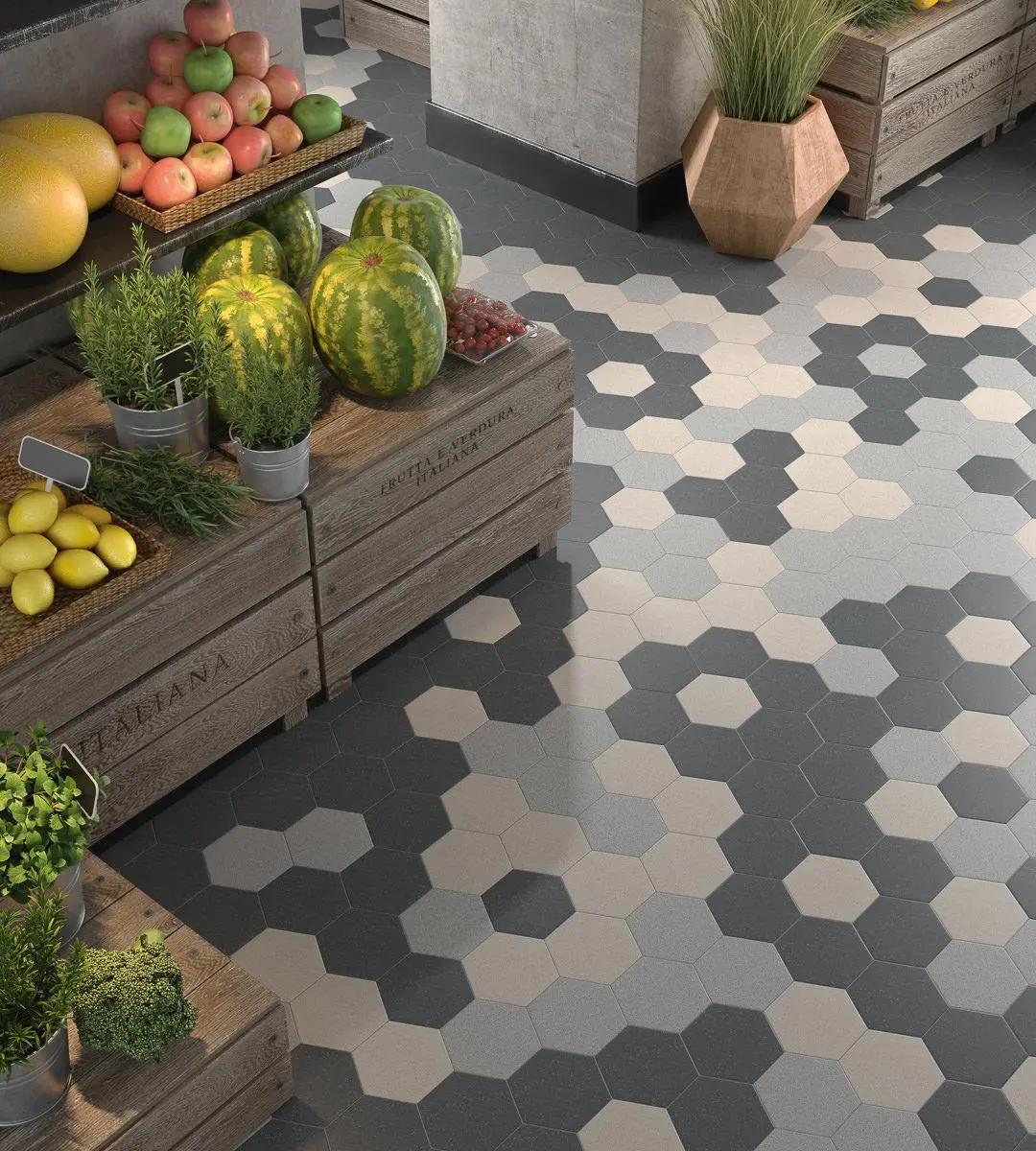 Керамогранит Kerama Marazzi Натива серый 12,5x10,8 Серый, фото 1