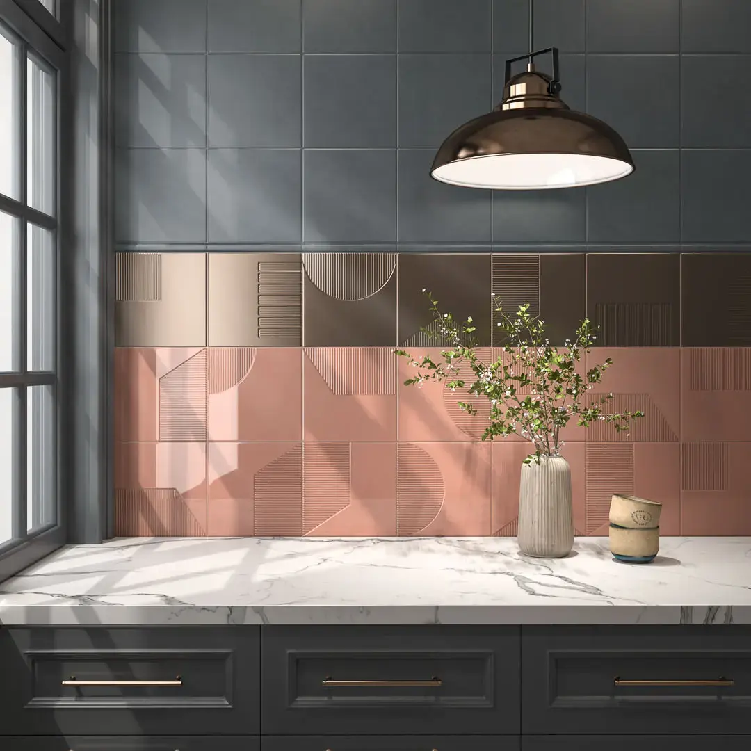 Декор Пикассо медь глянцевый структура 20x20x0,69 Kerama Marazzi Медный, фото 1