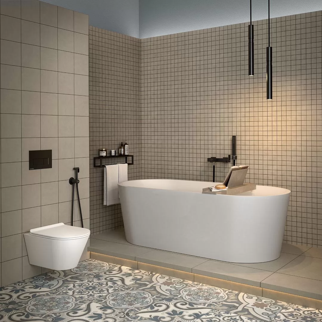 Декор мозаичный серый светлый матовый 30x30 Kerama Marazzi Про Чементо Серый, фото 3