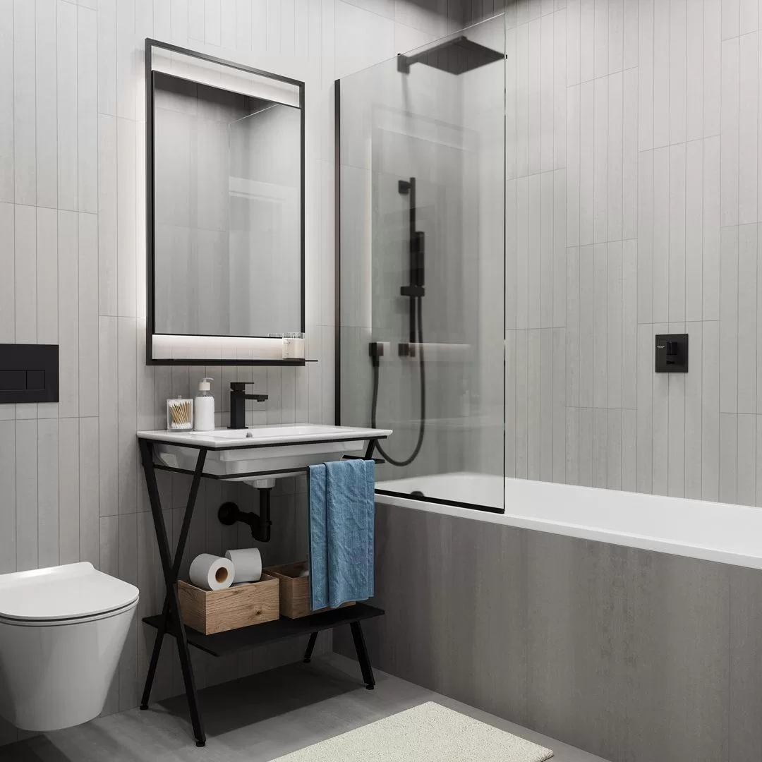 Керамогранит Kerama Marazzi Про Дабл серый светлый матовый обрезной 30х60 Серый, фото 1