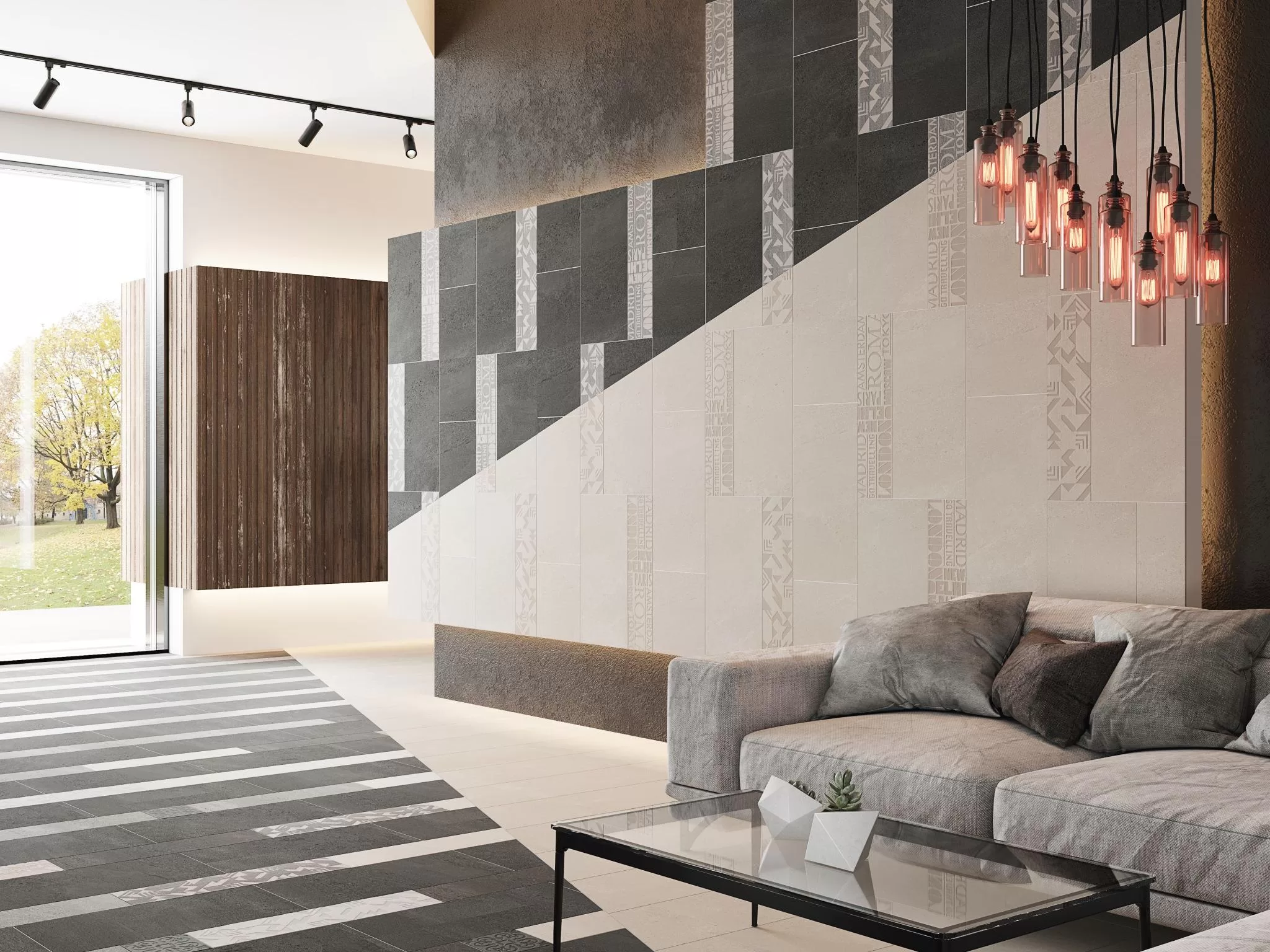 Керамическая плитка Kerama Marazzi Про Матрикс Декор чипсет белый матовый обрезной 30x60 Белый, фото 3