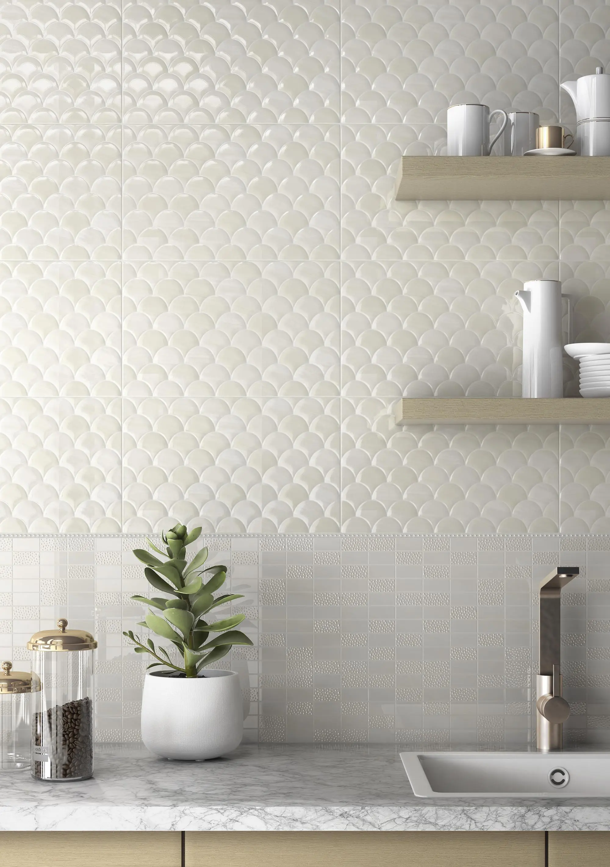 Керамическая плитка Kerama Marazzi Сияние Декор ZZ25x40 Серый, фото 2