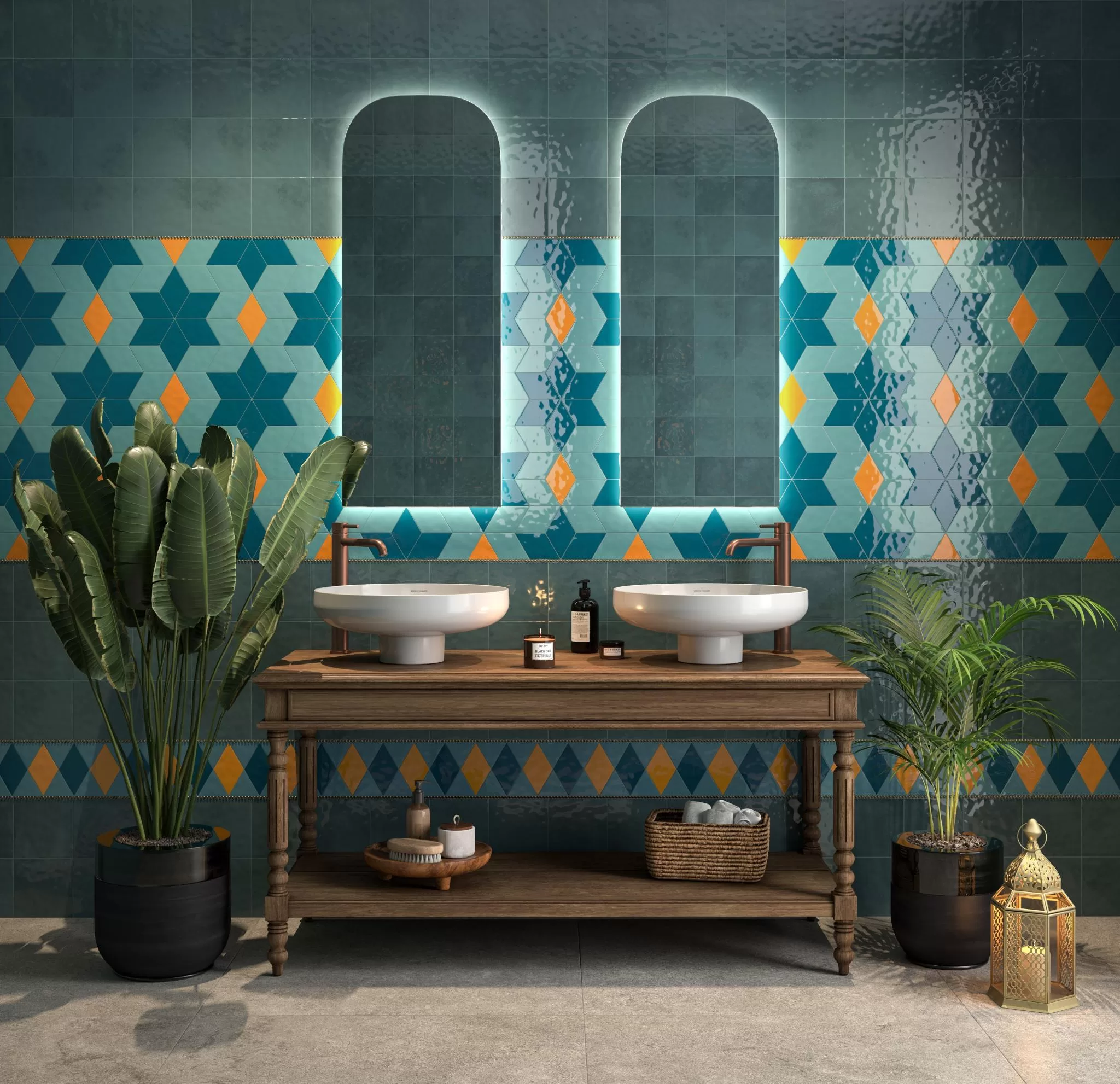 Керамическая плитка Kerama Marazzi Риад Декор синий глянцевый 13,5x7,8x0,9 Синий, фото 2