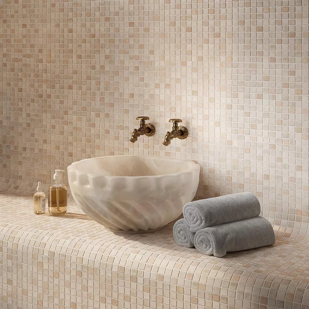 Декор Антика 2 мозаичный бежевый светлый матовый 30х30 Kerama Marazzi Риальто Бежевый, фото 2