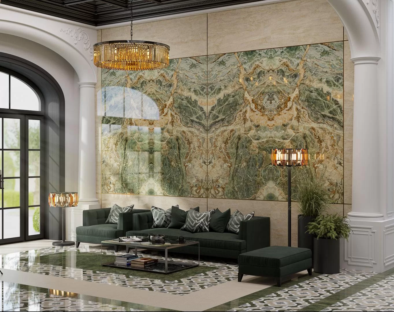 Керамогранит Kerama Marazzi Риальто Нобиле серый тёмный лаппатированный обрезной 60x119.5 Серый, фото 1