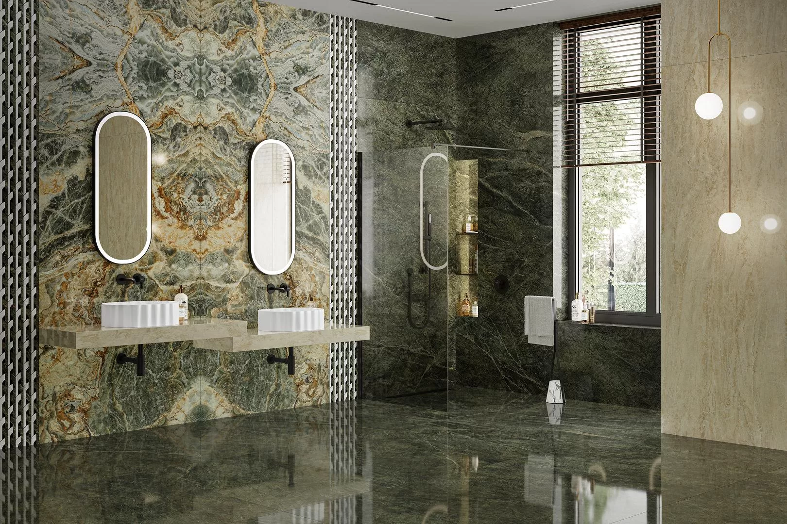 Керамогранит Kerama Marazzi Риальто Нобиле серый тёмный лаппатированный обрезной 60x119.5 Серый, фото 3