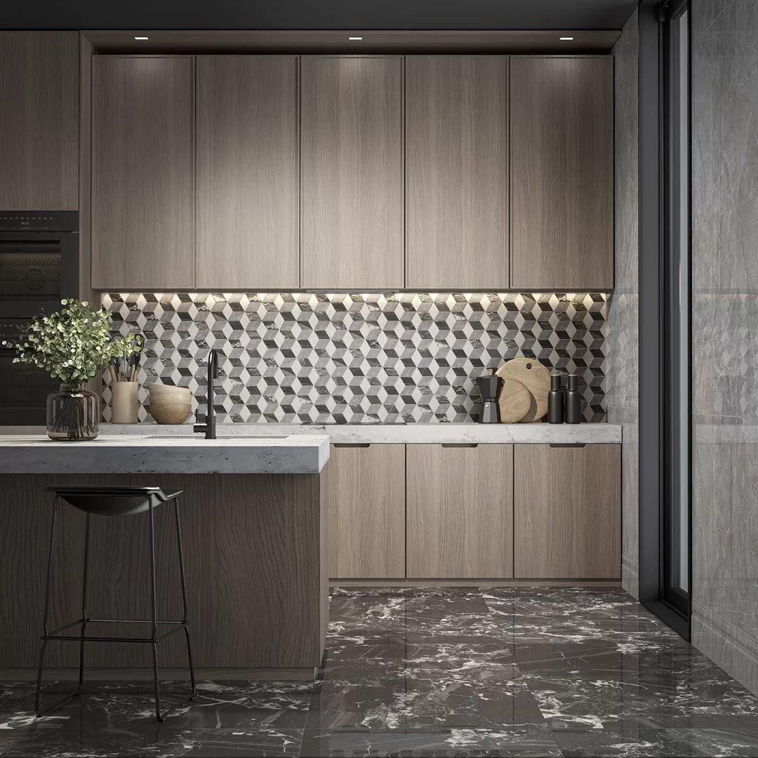 Керамогранит Kerama Marazzi Риальто серый лаппатир60x119.5 Серый, фото 1