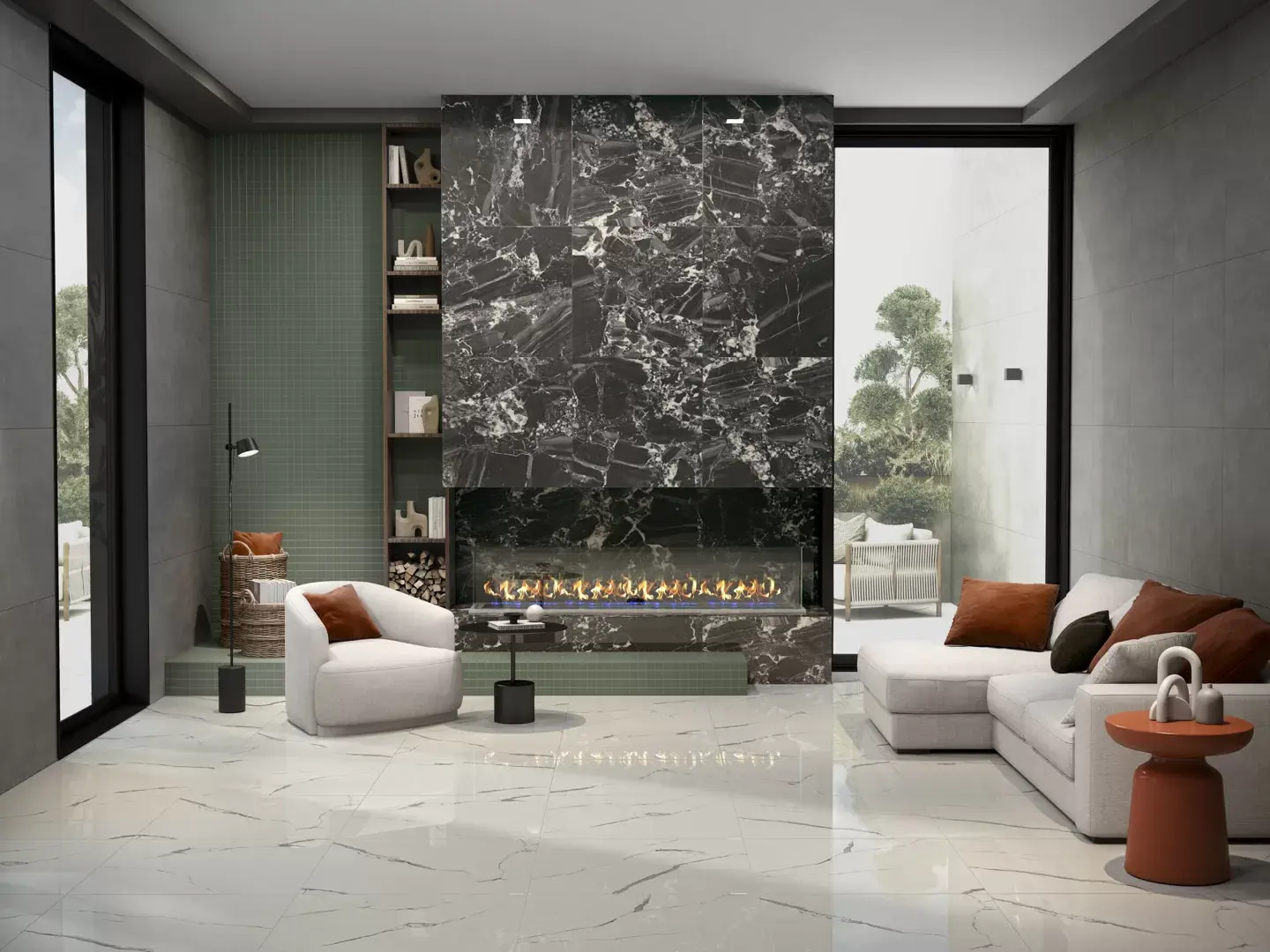 Керамогранит Kerama Marazzi Риальто серый лаппатир60x119.5 Серый, фото 3
