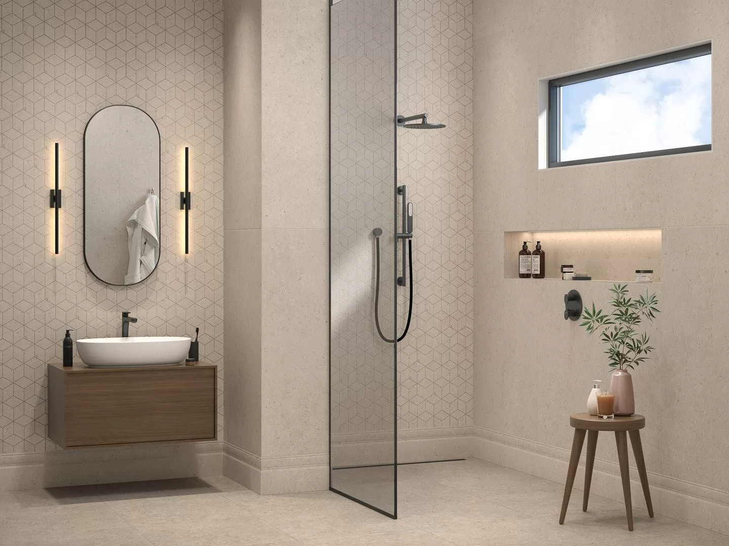 Декор мозаичный Kerama Marazzi Риккарди бежевый матовый 9.8x46.8 Бежевый, фото 2