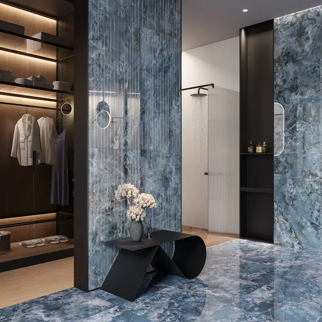 Декор Сен-Тропе розовый светлый глянцевый обрезной 60x119,5x0,9 Kerama Marazzi Сен-тропе Розовый, фото 1
