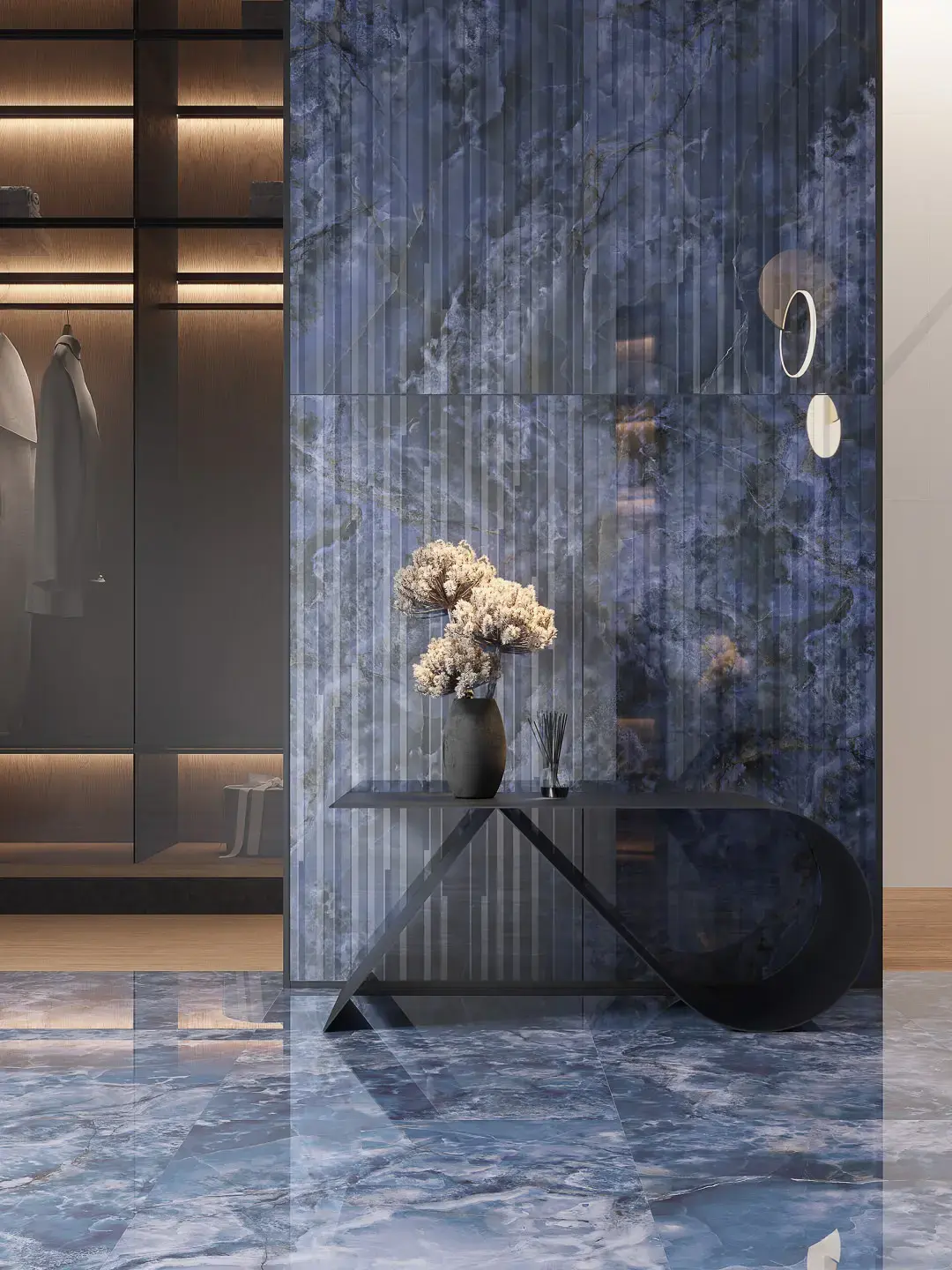 Декор Сен-Тропе розовый светлый глянцевый обрезной 60x119,5x0,9 Kerama Marazzi Сен-тропе Розовый, фото 3