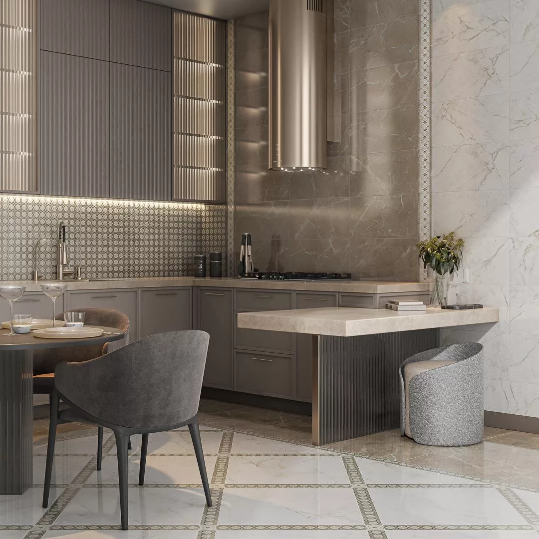 Бордюр бежевый тёмный глянцевый обрезной 2.5x30 Kerama Marazzi Серенада Бежевый, фото 2