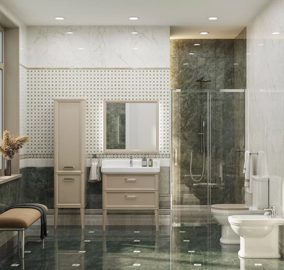 Бордюр бежевый тёмный глянцевый обрезной 2.5x30 Kerama Marazzi Серенада Бежевый, фото 3