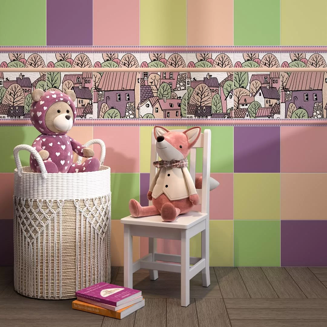 Керамическая плитка Kerama Marazzi Городок Декор 2 матовый 20х20 Комбинированный, фото 3