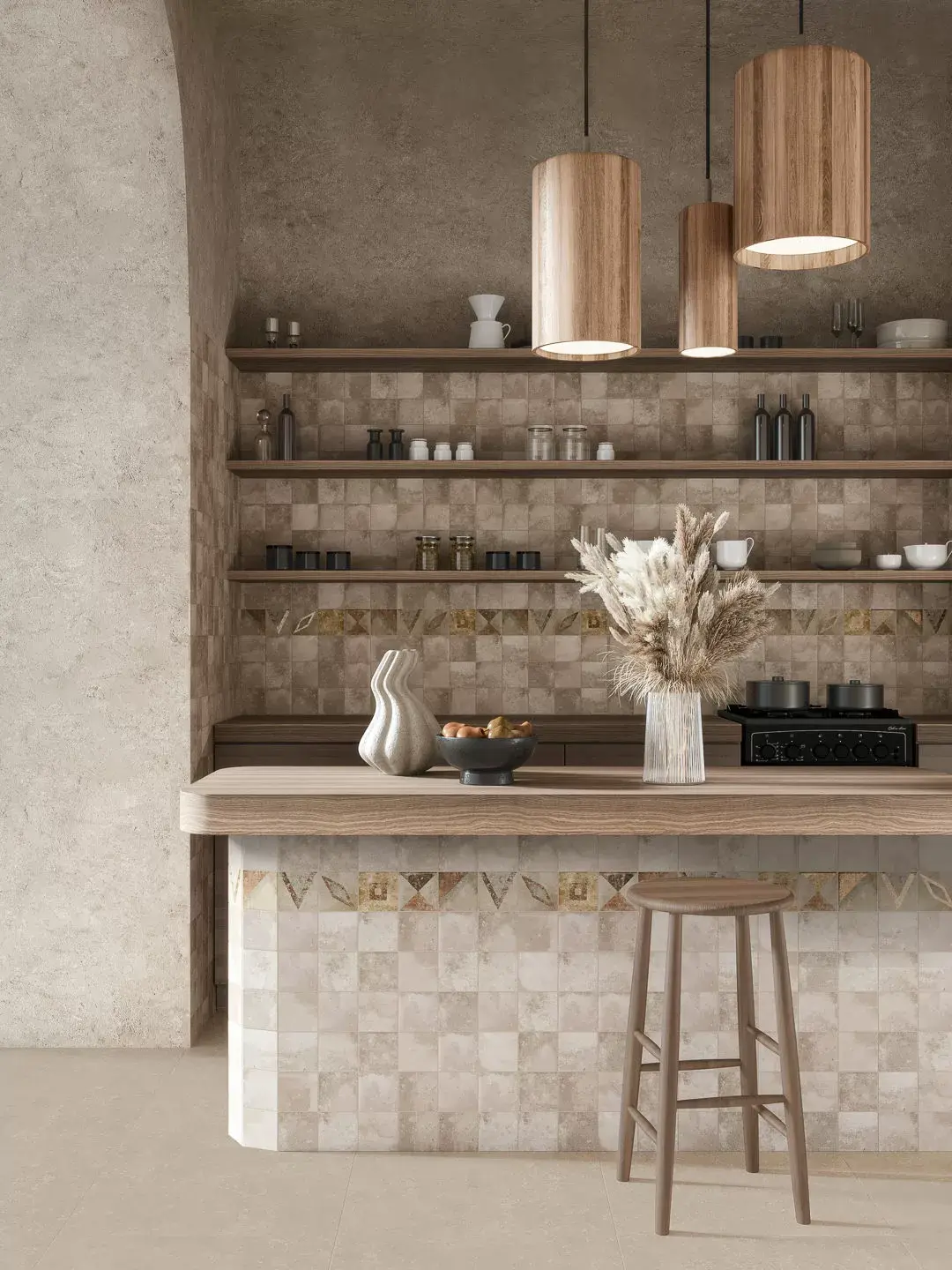 Керамическая плитка Kerama Marazzi Спартель KMD3STA040GN Декор 4 бежевый матовый 9,8x9,8x0,7 Бежевый, фото 2