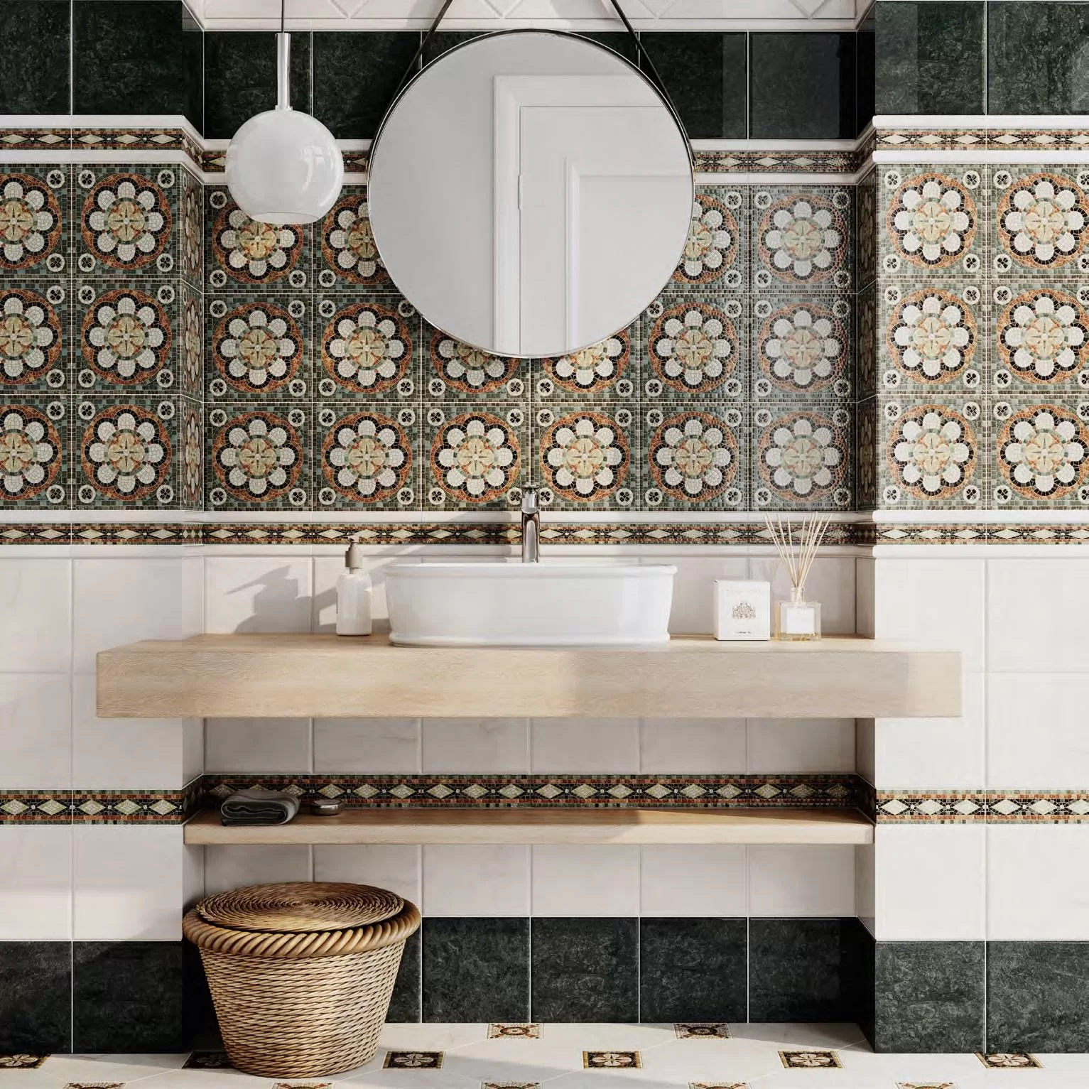 Керамический гранит Kerama Marazzi Стемма Декор 24x24 Коричневый HGD\A437\SG2440, фото 1