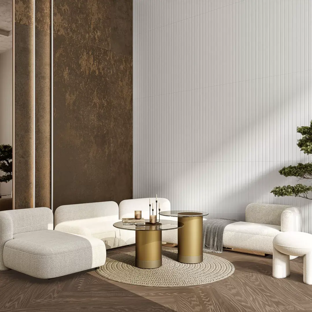 Керамическая плитка Kerama Marazzi Танжер 2 белый матовый структура обрезной 60x119,5x0,9 Белый, фото 2
