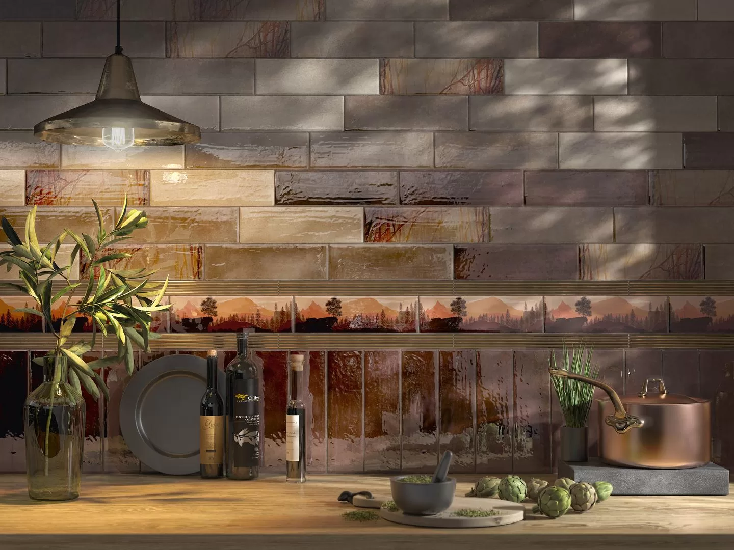 Керамическая плитка Kerama Marazzi Тракай синий глянцевый 8.5x28.5 Синий, фото 2