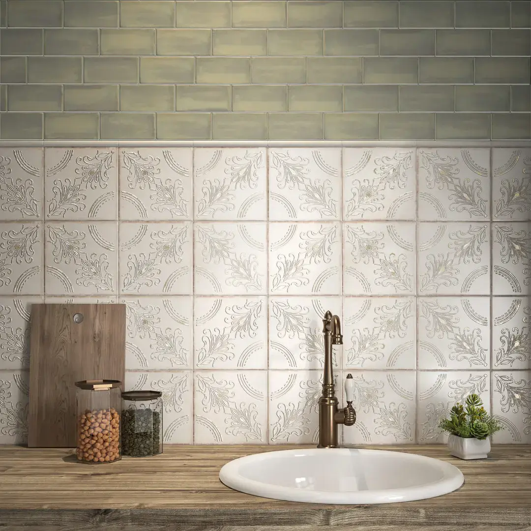 Декор Валлорис 1 бежевый светлый матовый 20x20x0,69 Kerama Marazzi, фото 1