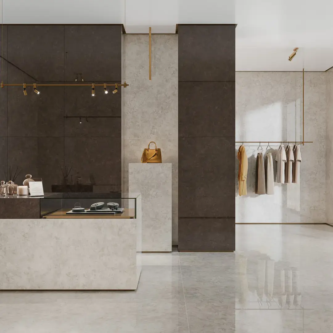 Керамогранит Kerama Marazzi Вердон бежевый светлый лаппатированный обрезной 80x160x0,9 Бежевый, фото 2