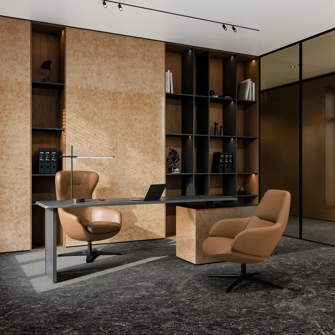 Керамогранит Kerama Marazzi Вердон бежевый светлый лаппатированный обрезной 80x160x0,9 Бежевый, фото 3