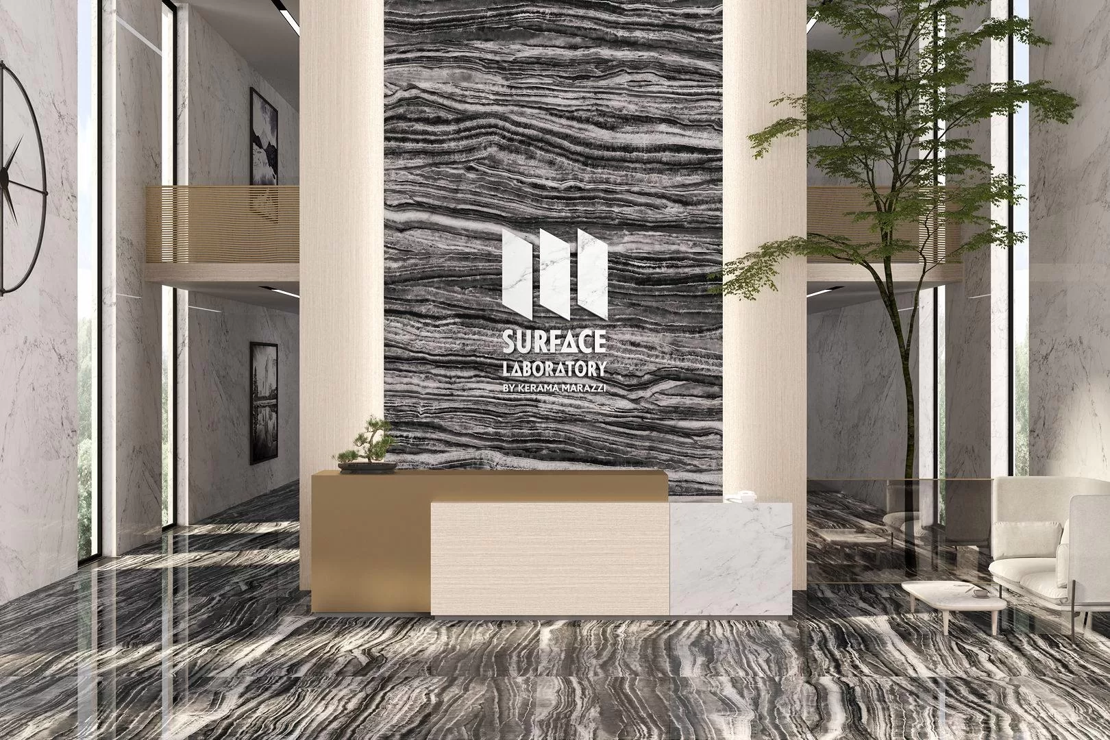 Керамический гранит Kerama Marazzi Surface Laboratory SG071400R6 /Ноче коричневый темный обрезной 119.5x320 Коричневый, фото 2