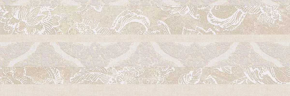 Керамическая плитка Kerama Marazzi Эскориал Декор беж обрезной 40x120 Бежевый