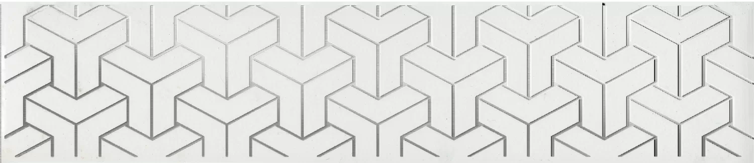 Керамическая плитка Kerama Marazzi Ломбардиа Бордюр белый 25x5,4 Белый