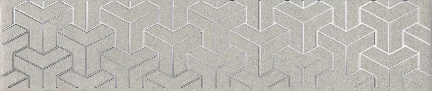 Керамическая плитка Kerama Marazzi Ломбардиа Бордюр серый 25x5,4 Серый