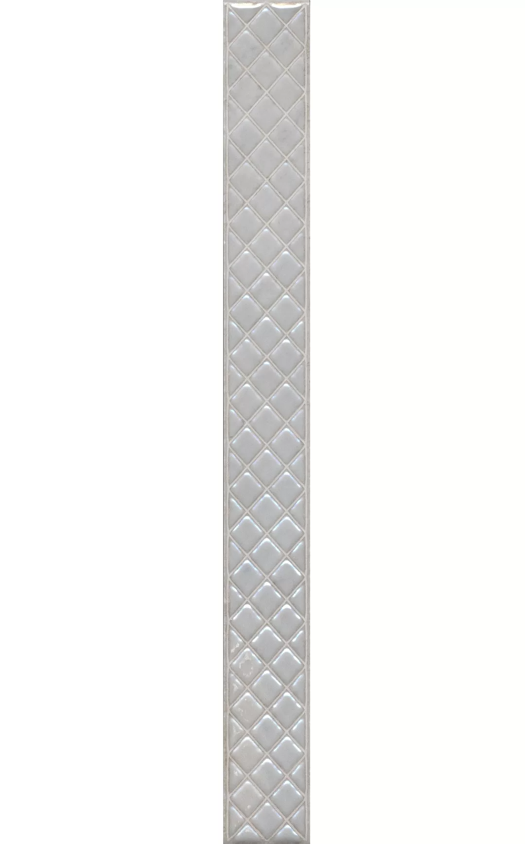 Керамогранит Kerama Marazzi Мотиво Бордюр серый светлый глянцевый 4.2x40 Серый