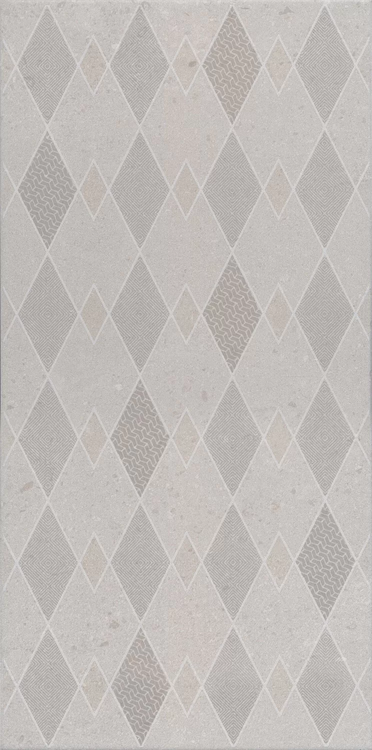 Керамическая плитка Kerama Marazzi Про Матрикс Декор серый светлый матовый обрезной 30x60 Серый