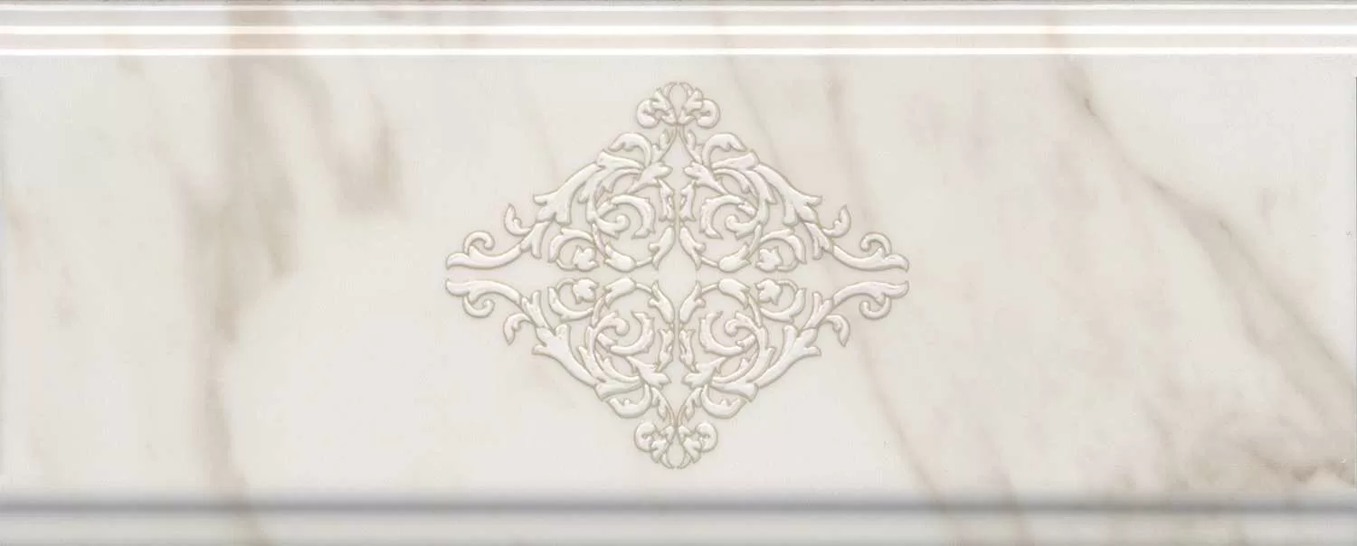 Керамическая плитка Kerama Marazzi Карелли Бордюр обрезной 30x12 Бежевый