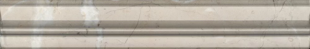 Керамическая плитка Kerama Marazzi Серенада Бордюр бежевый тёмный глянцевый обрезной 5х30 Бежевый