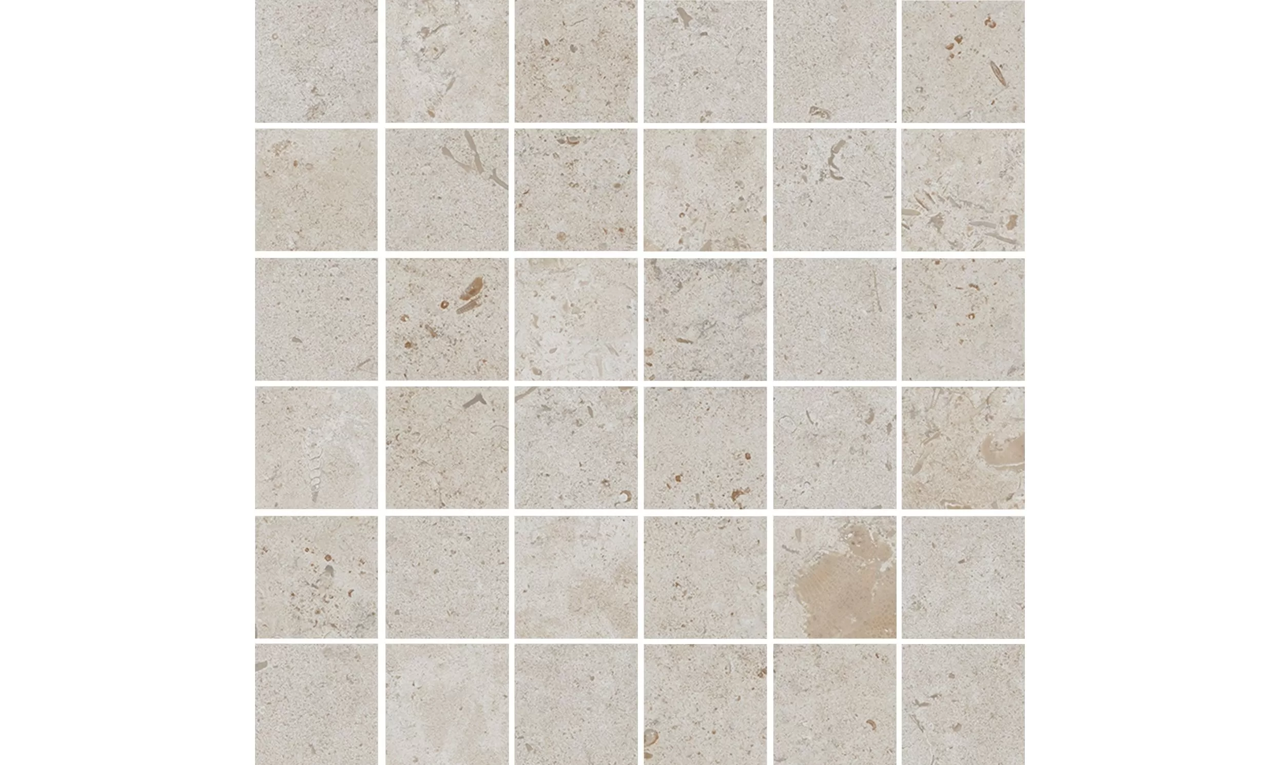 Керамогранит Kerama Marazzi Лаймстоун Декор Про бежевый матовый мозаичный 30х30 Бежевый