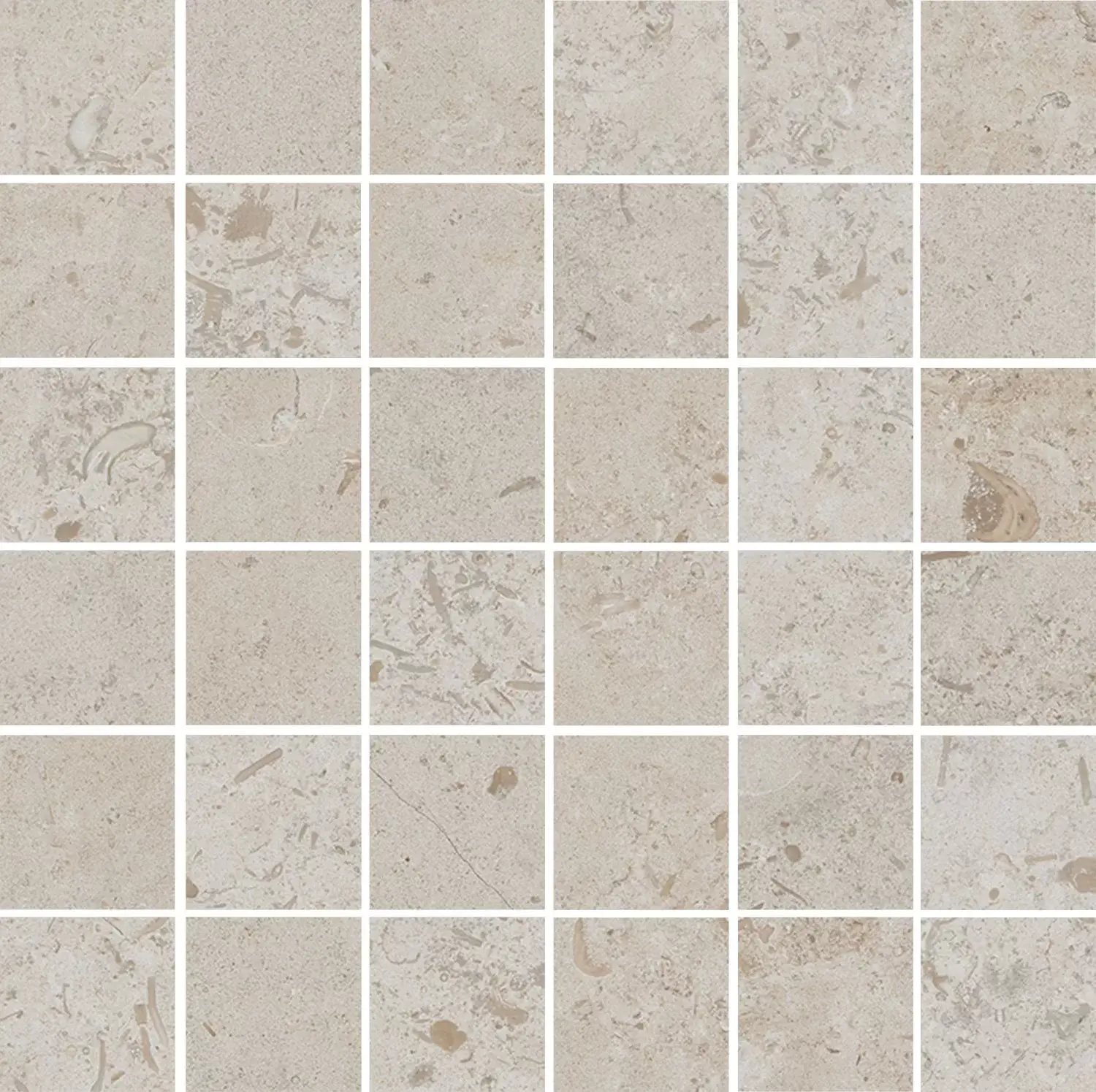 Керамогранит Kerama Marazzi Лаймстоун Декор Про бежевый матовый мозаичный 30х30 Бежевый, фото 6