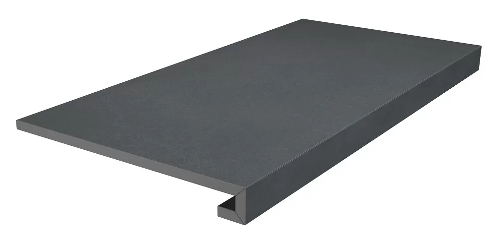Ступень клееная антрацит матовый 33x60 Kerama Marazzi Про Чементо Черный