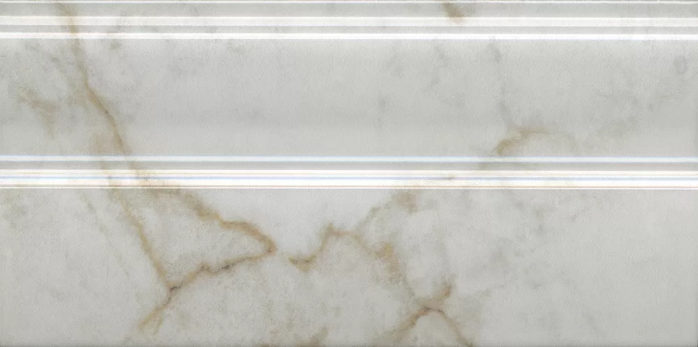 Керамическая плитка Kerama Marazzi Серенада Плинтус белый глянцевый обрезной 15x30 Белый