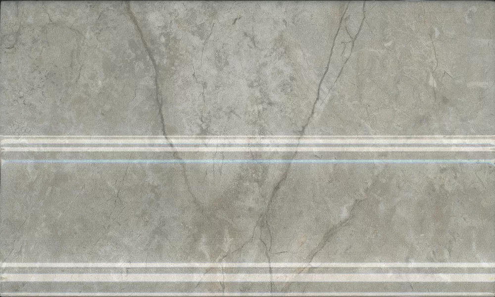 Плинтус серый светлый глянцевый 15x25 Kerama Marazzi Кантата Серый