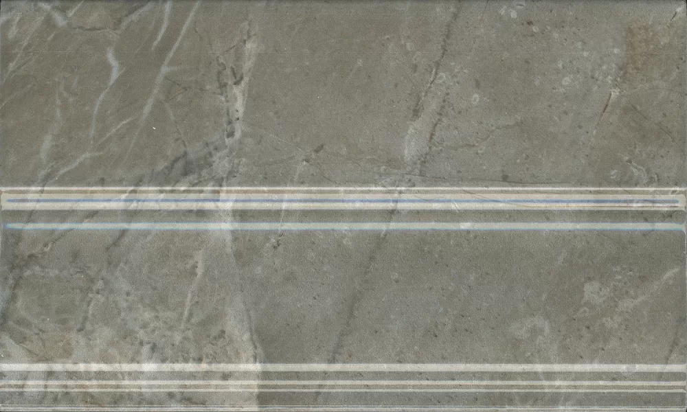 Плинтус серый глянцевый 15x25 Kerama Marazzi Кантата Серый