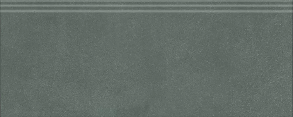 Плинтус зелёный матовый обрезной 12x30 Kerama Marazzi Чементо Зеленый